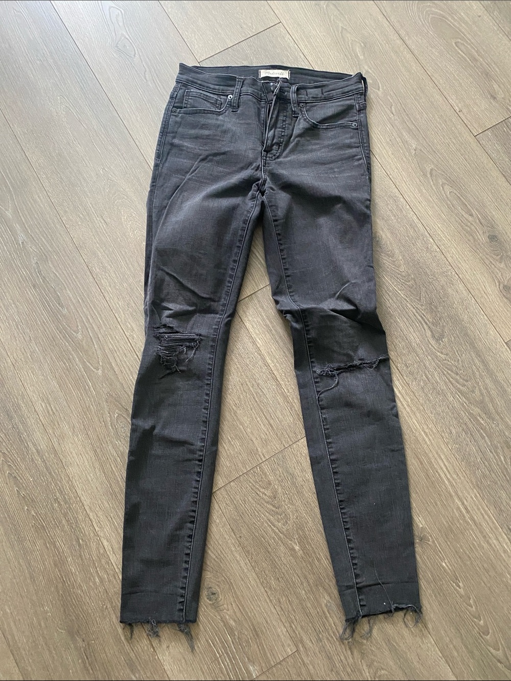 Madewell distressed skinny jeans